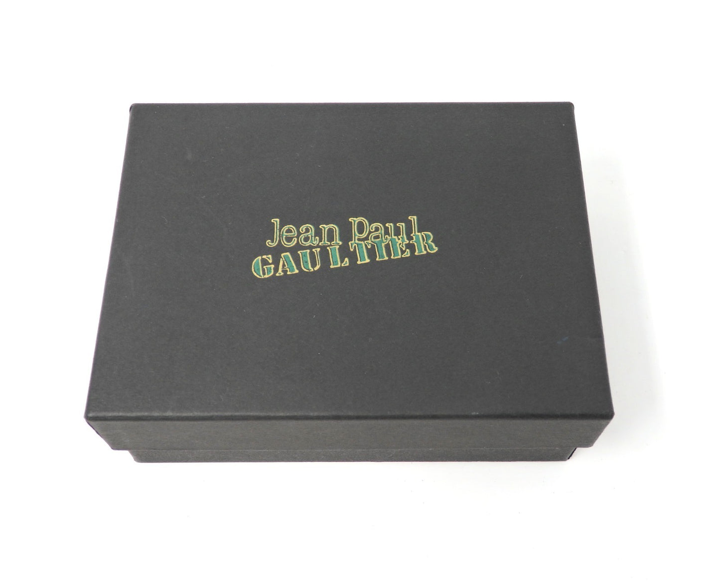 Jean Paul Gaultier Cigarette Case Black Croc Embossed Leather w/ Box Pouch RARE!