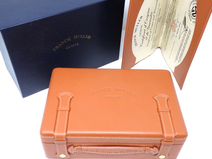 Franck Muller CASABLANCA Watch Storage Box Empty Light Brown Certificate Case JP