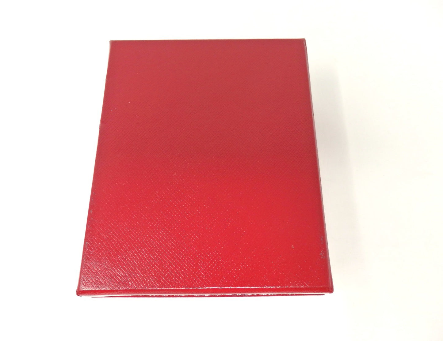 Cartier Double Wedding Band Pair Ring Presentation Box Red Empty w/ 2 Holders