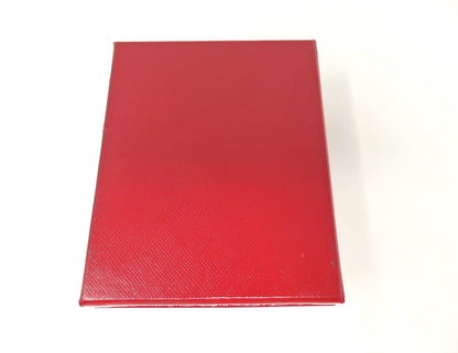Cartier Double Wedding Band Pair Ring Presentation Box Red Empty w/ 2 Holders