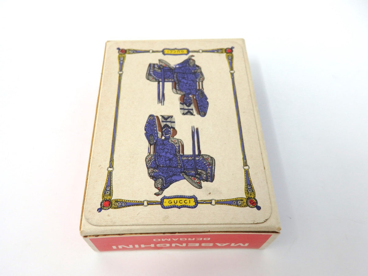 GUCCI Playing Cards 1deck Vintage Game Authentic Classic Horse saddle SEALED BOX