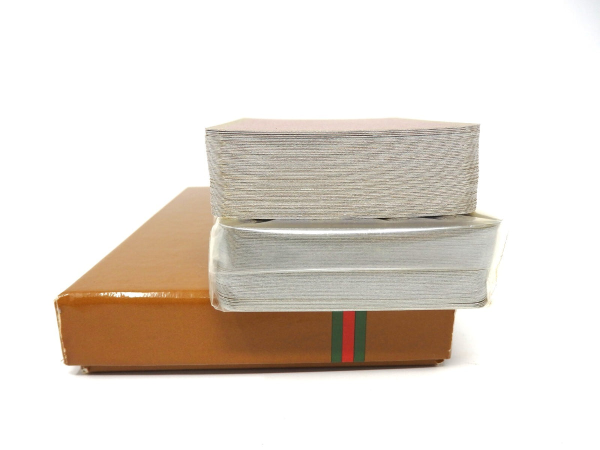 OLD GUCCI Sherry Line 2 Deck Playing Cards Game Classic Interlocking GG Blue Red