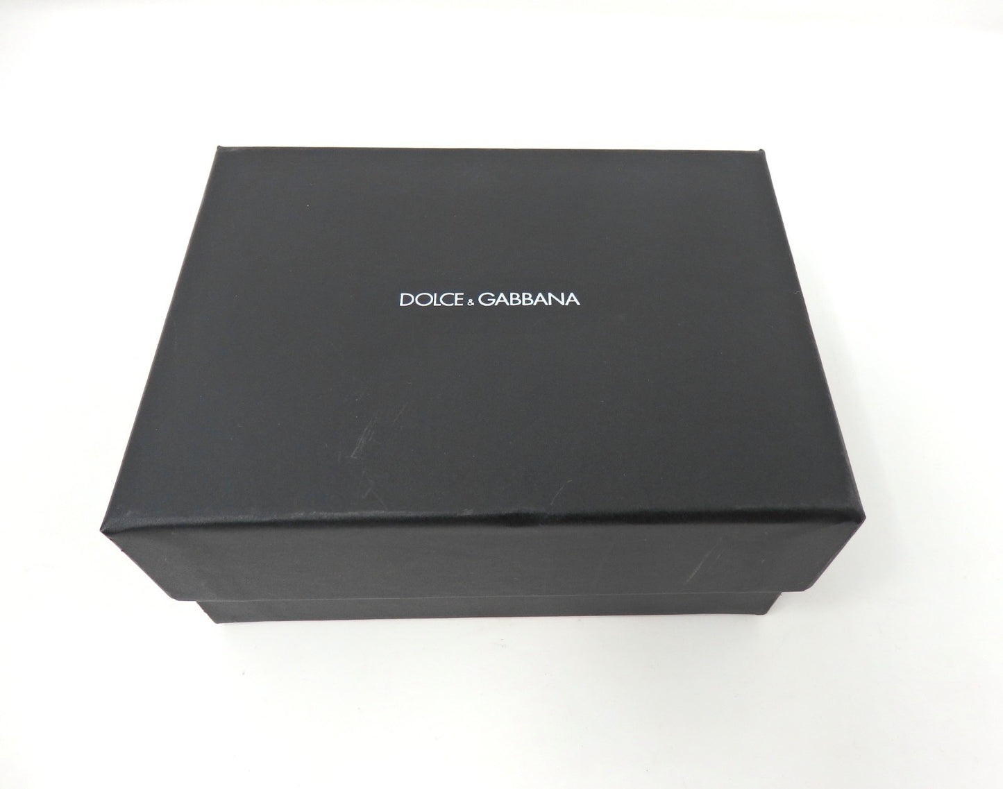 Dolce & Gabbana DG Logo Black Leather Cigarette Case Gold Tone Box Card Rare JPN