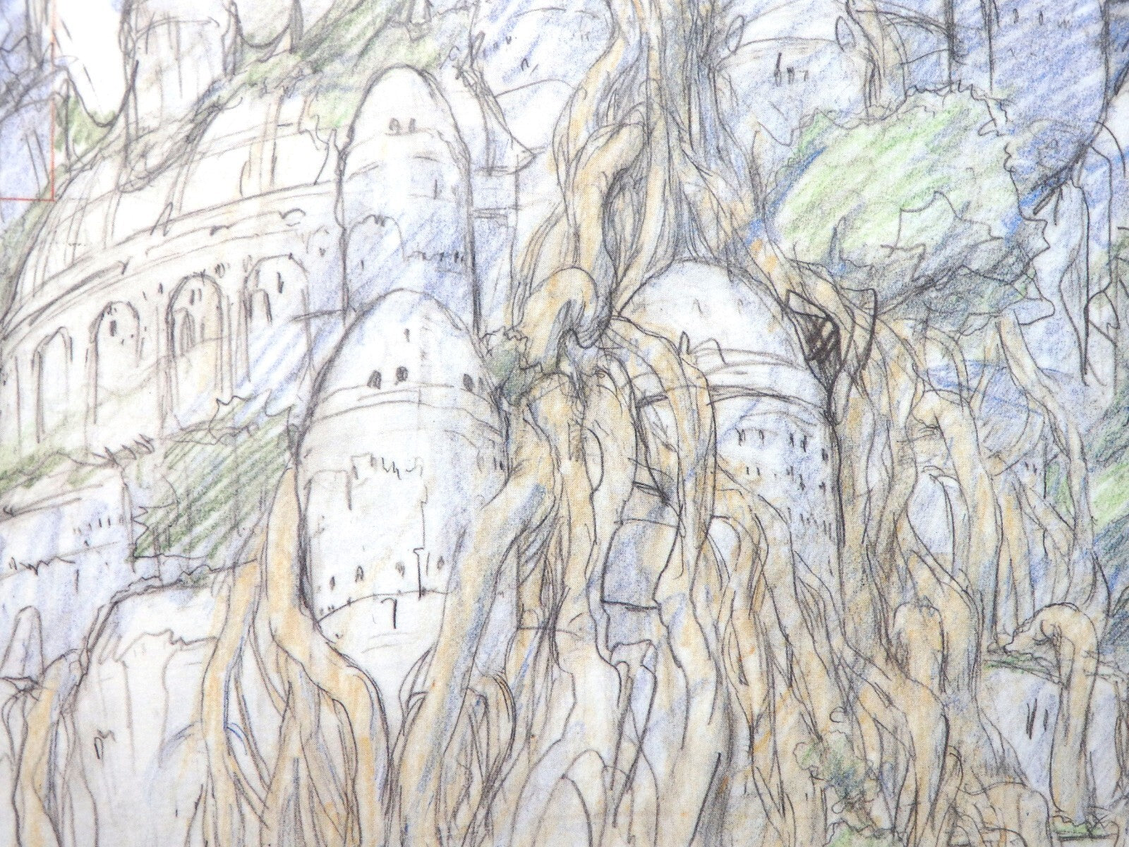 CASTLE IN THE SKY LAPUTA Studio Ghibli Replica Original Picture Art Cel Layout