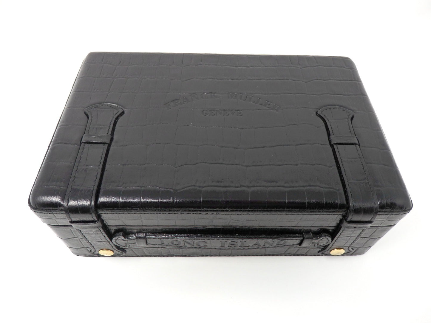 Franck Muller Empty Watch Storage Box Crocodile Embossed w/ Certificate Case