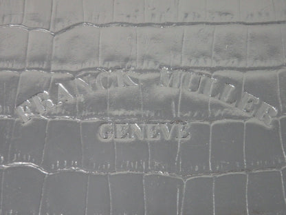 Franck Muller Empty Watch Storage Box Crocodile Embossed w/ Certificate Case