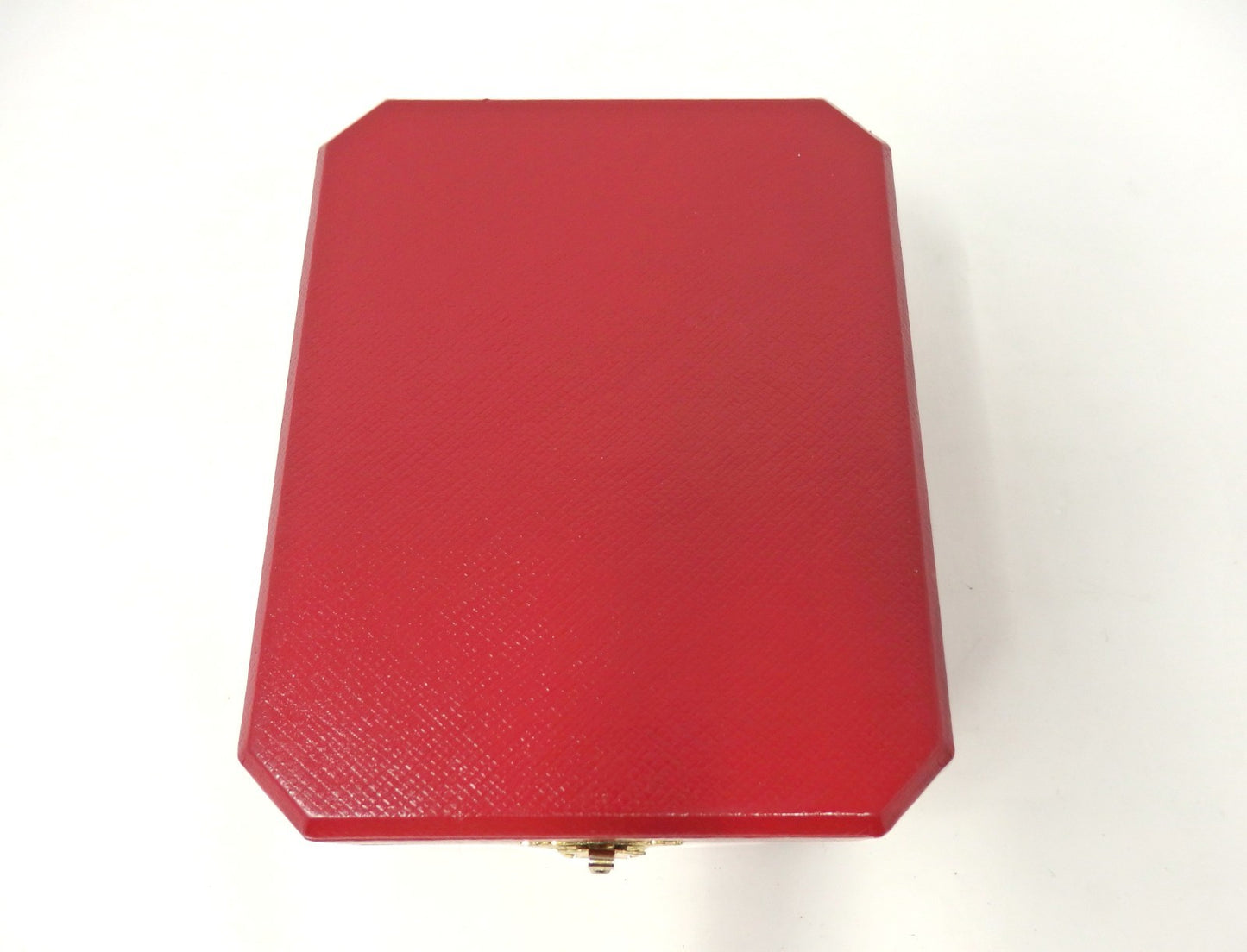 Cartier Double Wedding Band Pair Ring Presentation Box Red Empty w/ 2 Holders