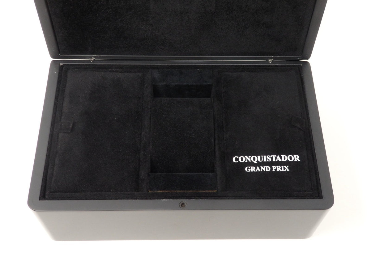 Franck Muller Watch Storage Box Empty Grand Prix Conquistador Black Enameled