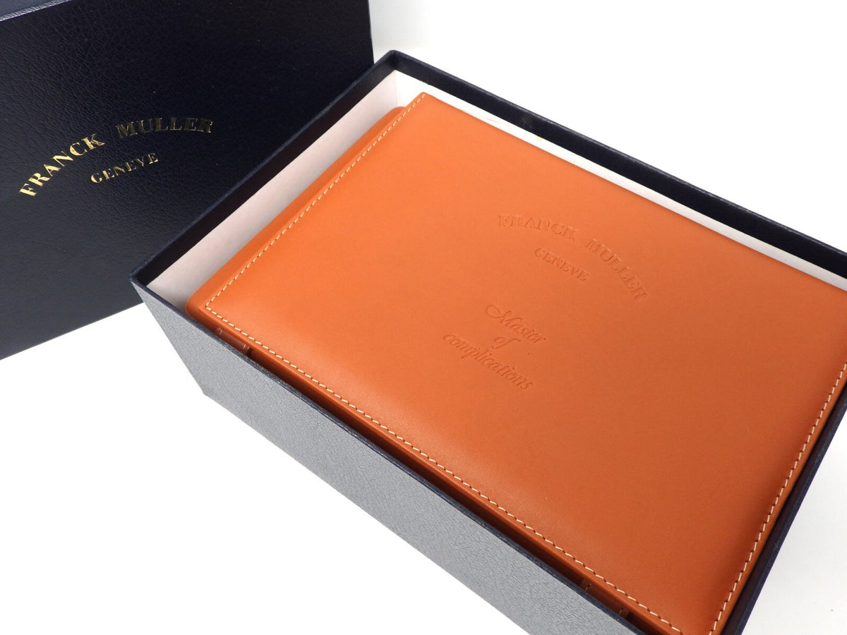 Franck Muller CASABLANCA Watch Storage Box Empty Light Brown Certificate Case JP