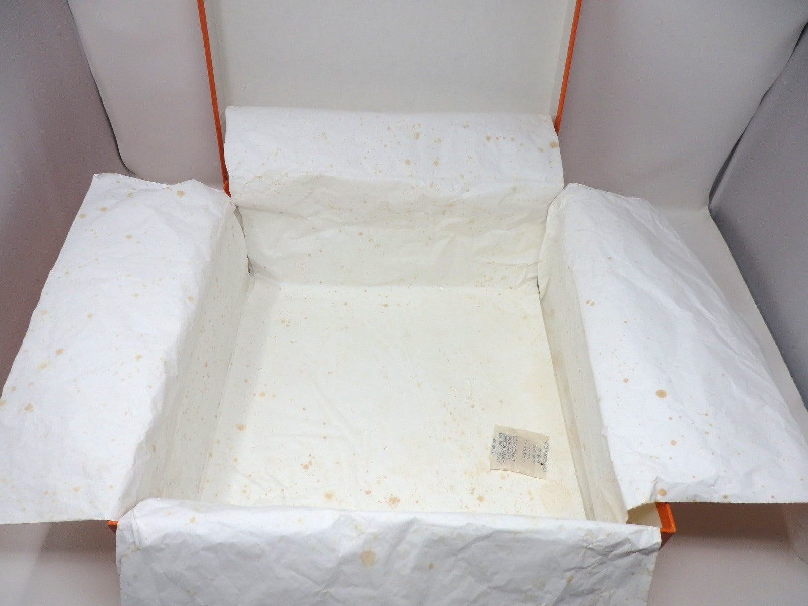 HERMES Orange Empty Storage Gift Box Birkin Kelly W/ Storage bag 34.5×34.5×14