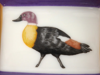 HERMES Mini Ashtray Set 4 Plate Change Tray Bird Pattern Porcelain Interior Box