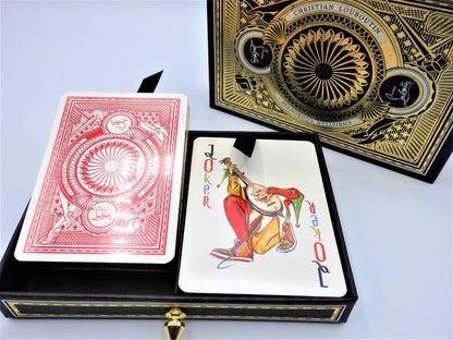 Christian Louboutin 2 Deck of Playing Cards Poker Game Sealed Luxury Box Gitt