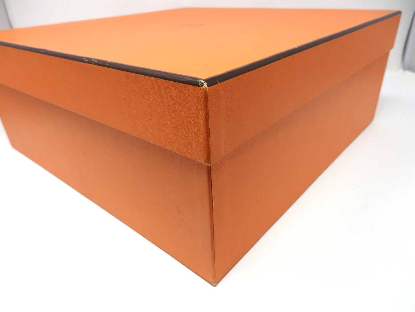 HERMES Orange Empty Storage Gift Box Birkin Kelly W/ Storage bag 34.5×34.5×14