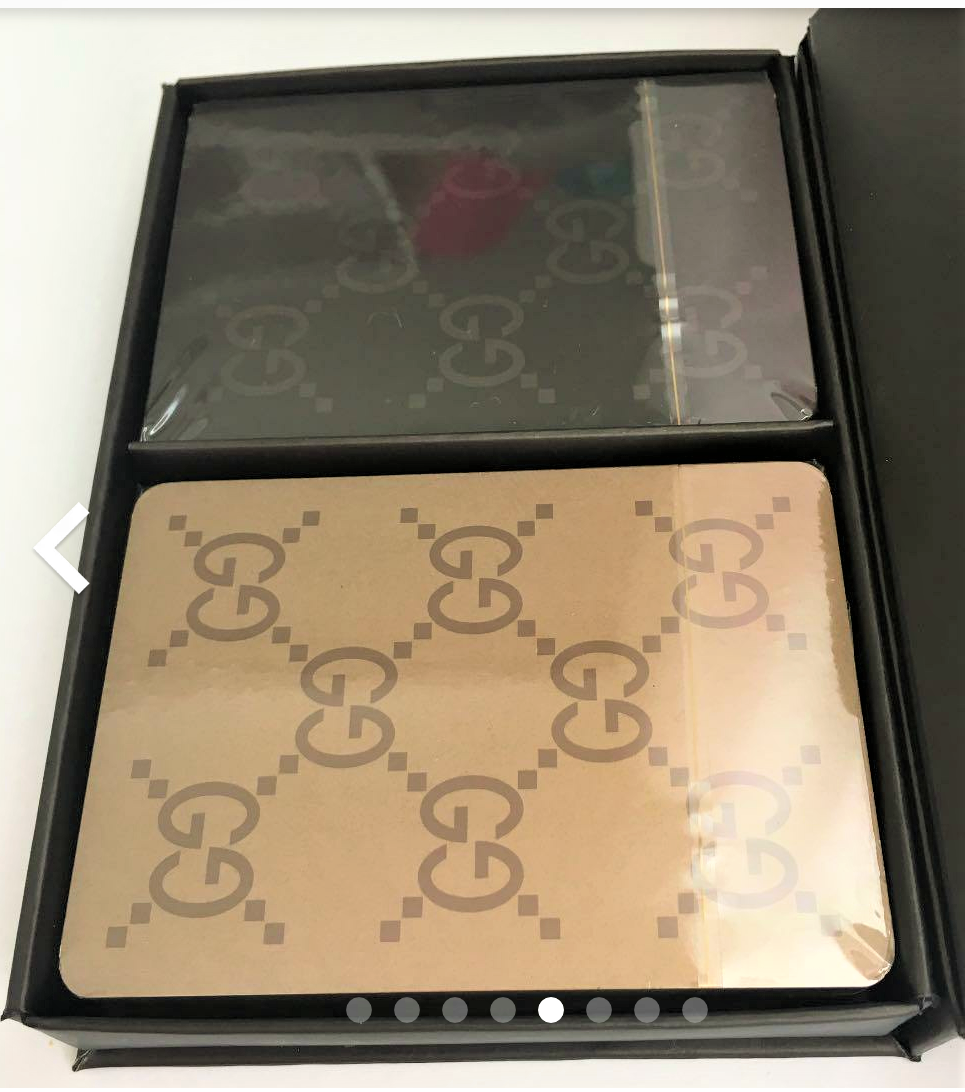 GUCCI 2 Deck Playing Cards Game Authe Classic Interlocking GG Logo Sealed w/ Box