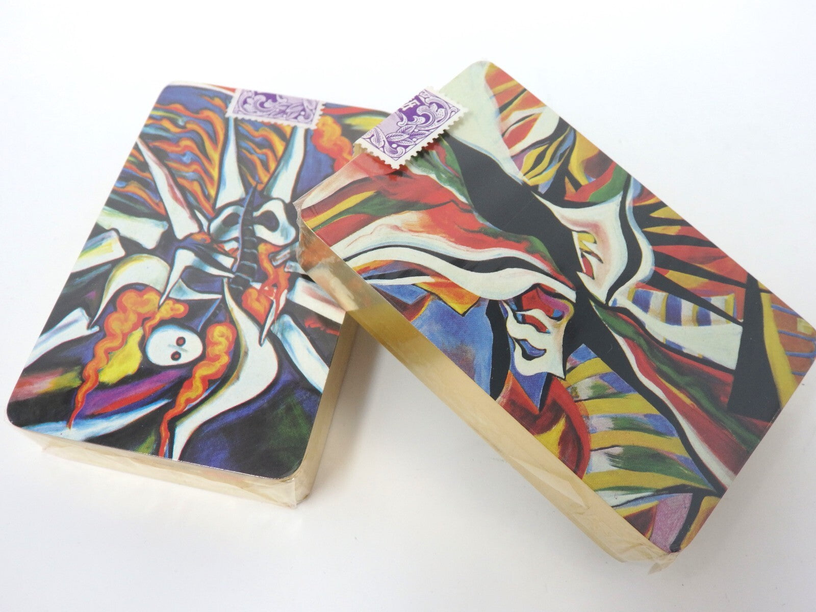 TARO OKAMOTO Art Vintage Playing Cards 2 deck Sealed Red Box GIFT Mint Rare JPN