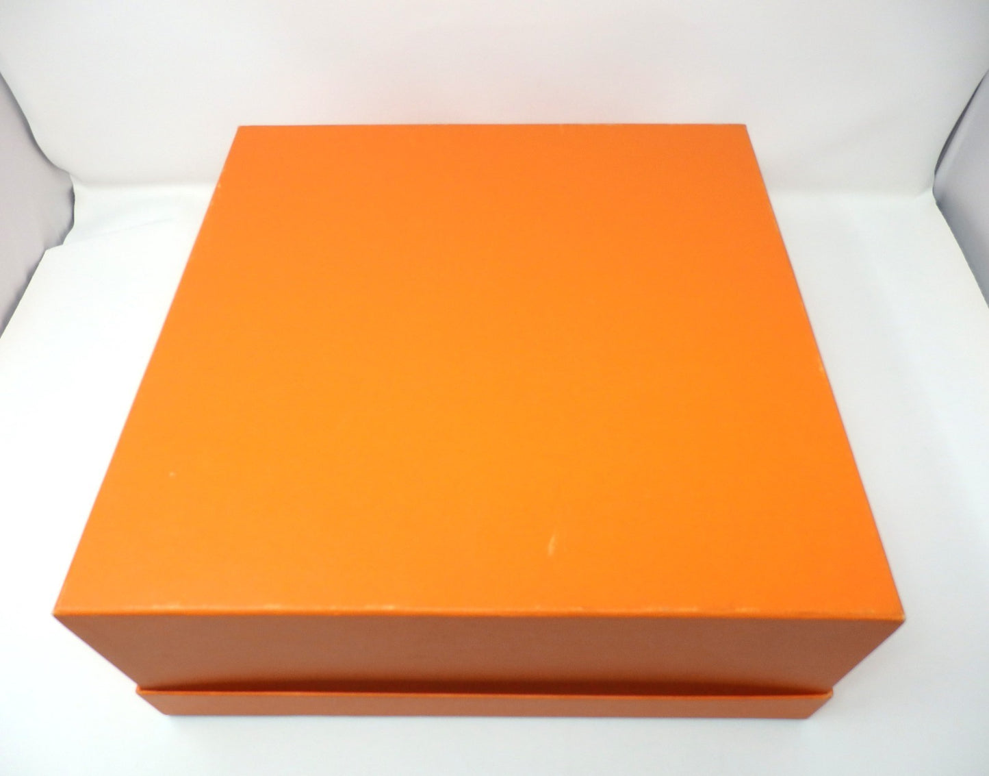 HERMES Orange Empty Storage Gift Box Birkin Kelly W/ Storage bag 34.5×34.5×14