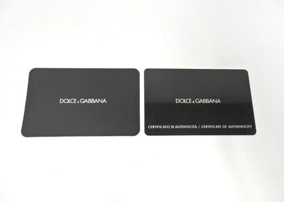 Dolce & Gabbana DG Logo Black Leather Cigarette Case Gold Tone Box Card Rare JPN