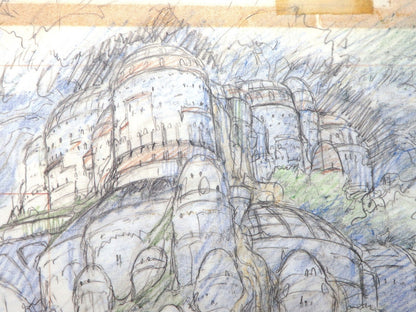 CASTLE IN THE SKY LAPUTA Studio Ghibli Replica Original Picture Art Cel Layout