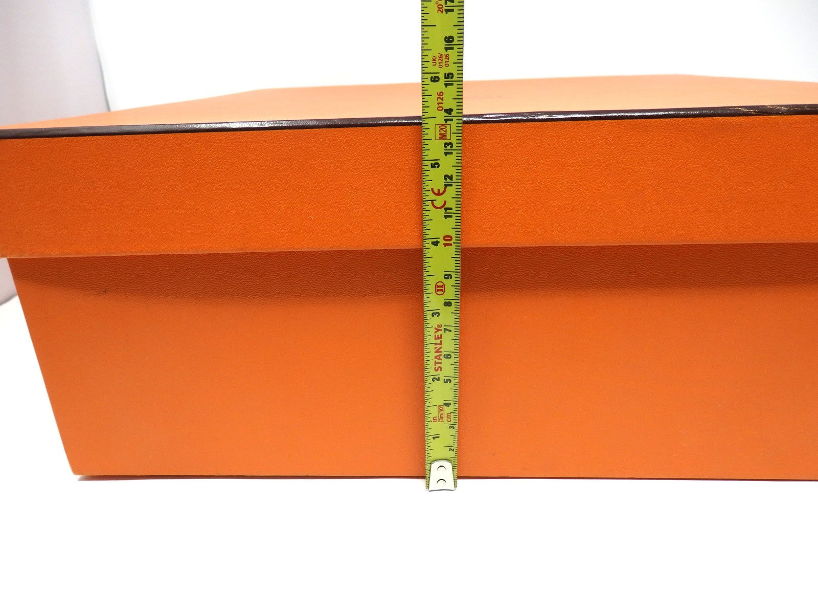 HERMES Orange Empty Storage Gift Box Birkin Kelly W/ Storage bag 34.5×34.5×14