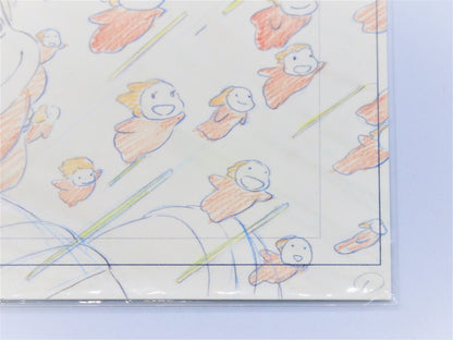 Studio Ghibli PONYO W/ Postcard Original Picture Art Cel Layout Exhibition Mint