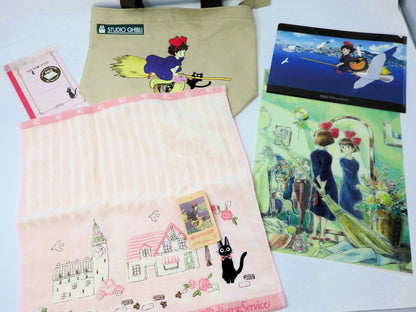 Studio Ghibli Kiki's Delivery Service 5pc Set Clear Files Towel Bag Memo Pad JPN
