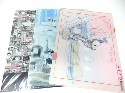 Studio Ghibli Clear File A4 Special Set of 3 Layout Cel Miyazaki Limited Rare!!