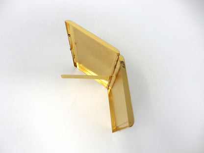 YVES SAINT LAURENT YSL Logo Vintage Cigarette Holder Card Case Gold Black Gray