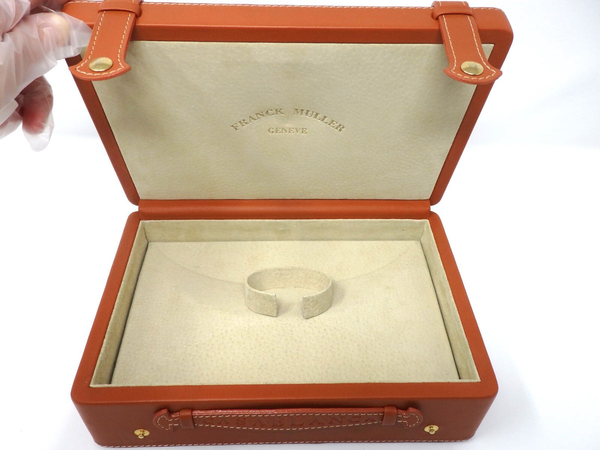 Franck Muller CASABLANCA Watch Storage Box Empty Light Brown Certificate Case JP