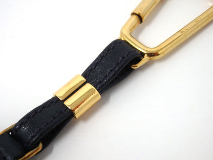 GUCCI Vintage G Logo Interlocking Silver Gold Key Chain Holder Ring Charm Box BK