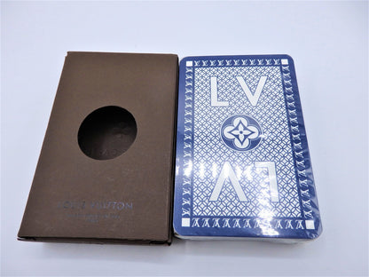 LOUIS VUITTON VIP Playing Cards 1 deck Monogram BLUE Authentic Gift Sealed Rare