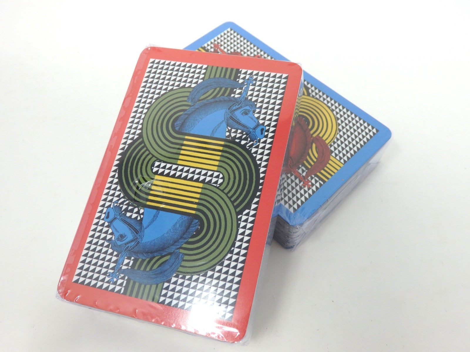 HERMES 2 Deck of Playing Cards Game Lithography Ecestor Horse Auth Sealed Gift