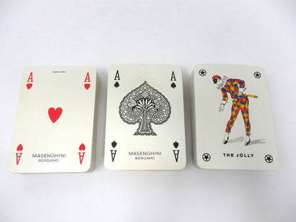OLD GUCCI Sherry Line Vintage Leather Case 3 Decks Playing Cards & Score Rare