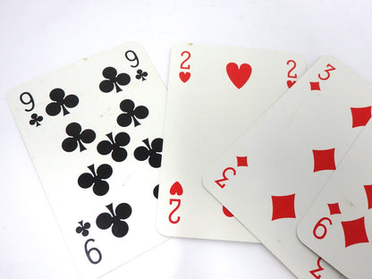 OLD GUCCI Sherry Line 2 Deck Playing Cards Game Classic Interlocking GG Blue Red