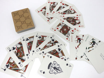 GUCCI 2 Deck Playing Cards Game Authe Classic Interlocking GG Logo Sealed w/ Box