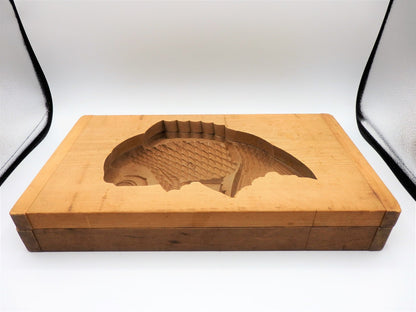 Set of 2 WAGASHI Kashigata Japanese Sweets Pastry Cake Wooden Mold Vintage Rare