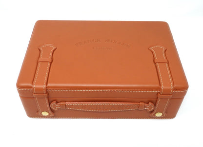 Franck Muller CASABLANCA Watch Storage Box Empty Light Brown Certificate Case JP