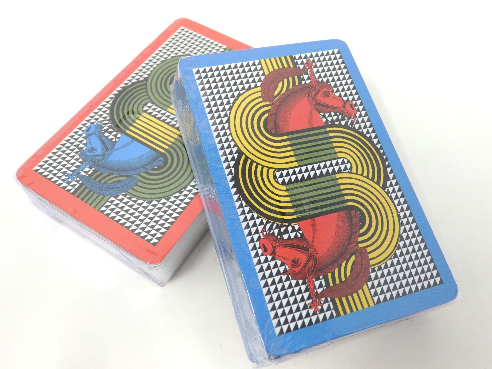 HERMES 2 Deck of Playing Cards Game Lithography Ecestor Horse Auth Sealed Gift