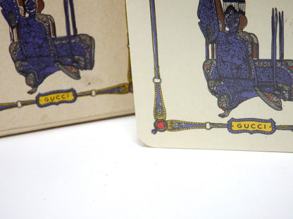 GUCCI Playing Cards 1deck Vintage Game Authentic Classic Horse saddle SEALED BOX
