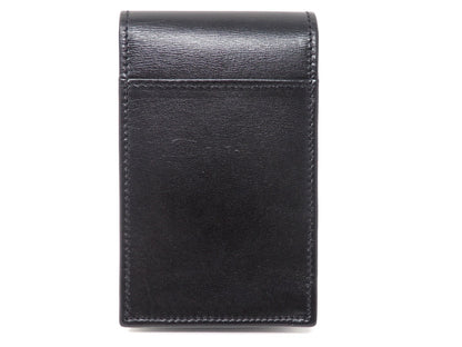 Dolce & Gabbana DG Logo Black Leather Cigarette Case Gold Tone Box Card Rare JPN
