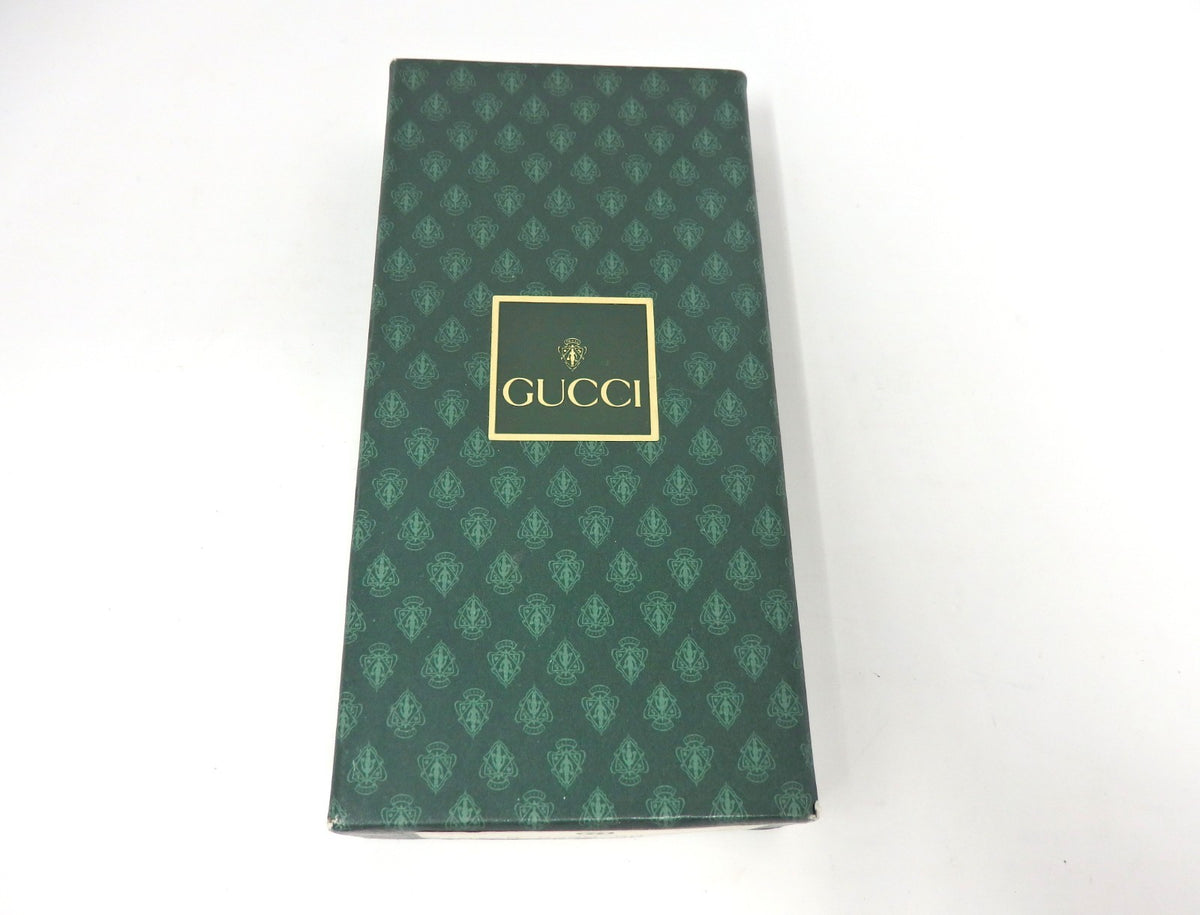 GUCCI Vintage Sherry Line Interlocking G Logo Keychain Holder Ring Charm Boxed