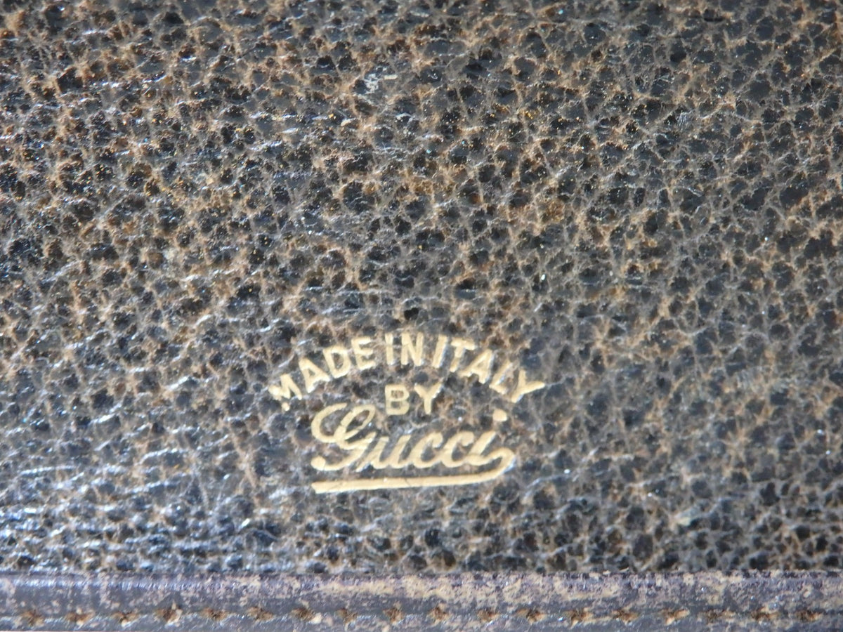 OLD GUCCI Sherry Line Vintage Leather Case 3 Decks Playing Cards & Score Rare