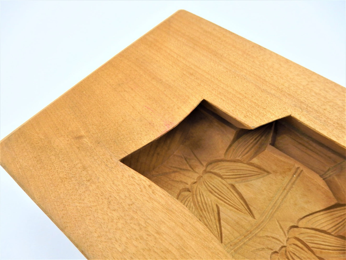 WAGASHI Kashigata Japanese Sweets Wooden Mold Bamboo Vintage Pastry Cake Rare #3