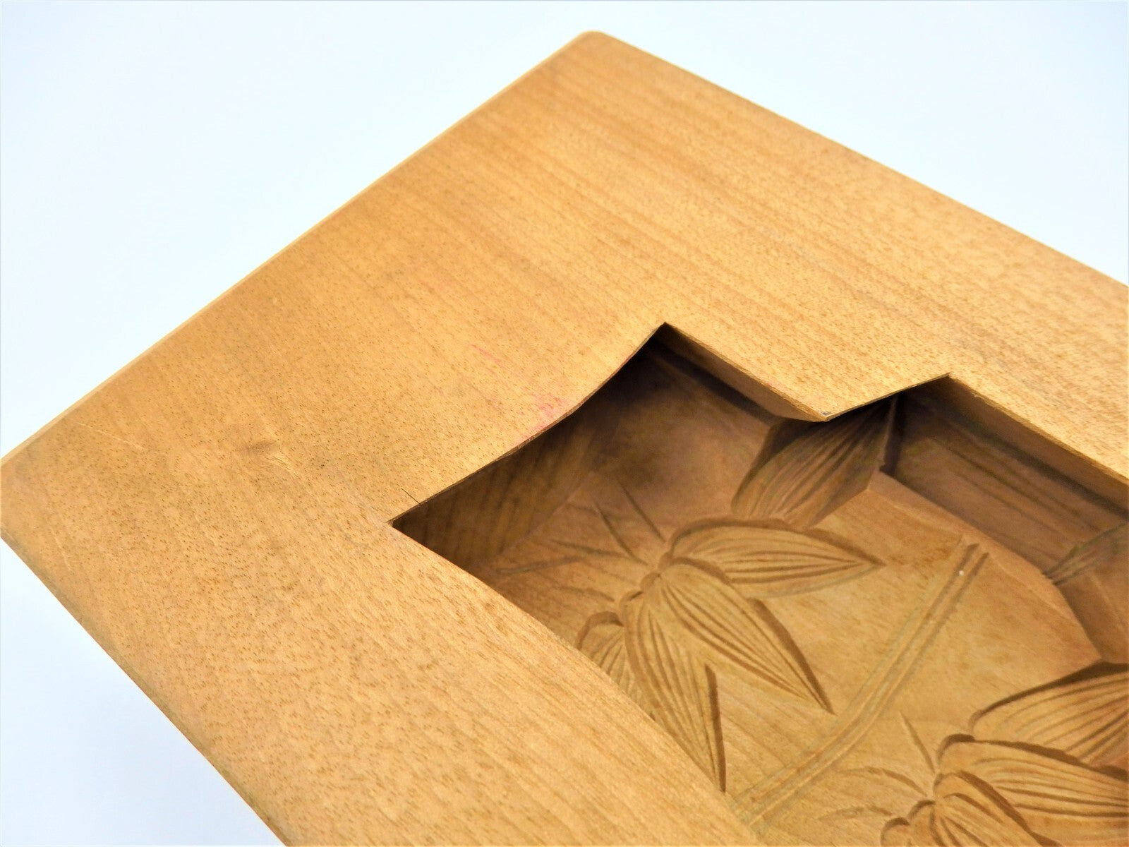WAGASHI Kashigata Japanese Sweets Wooden Mold Bamboo Vintage Pastry Cake Rare #3