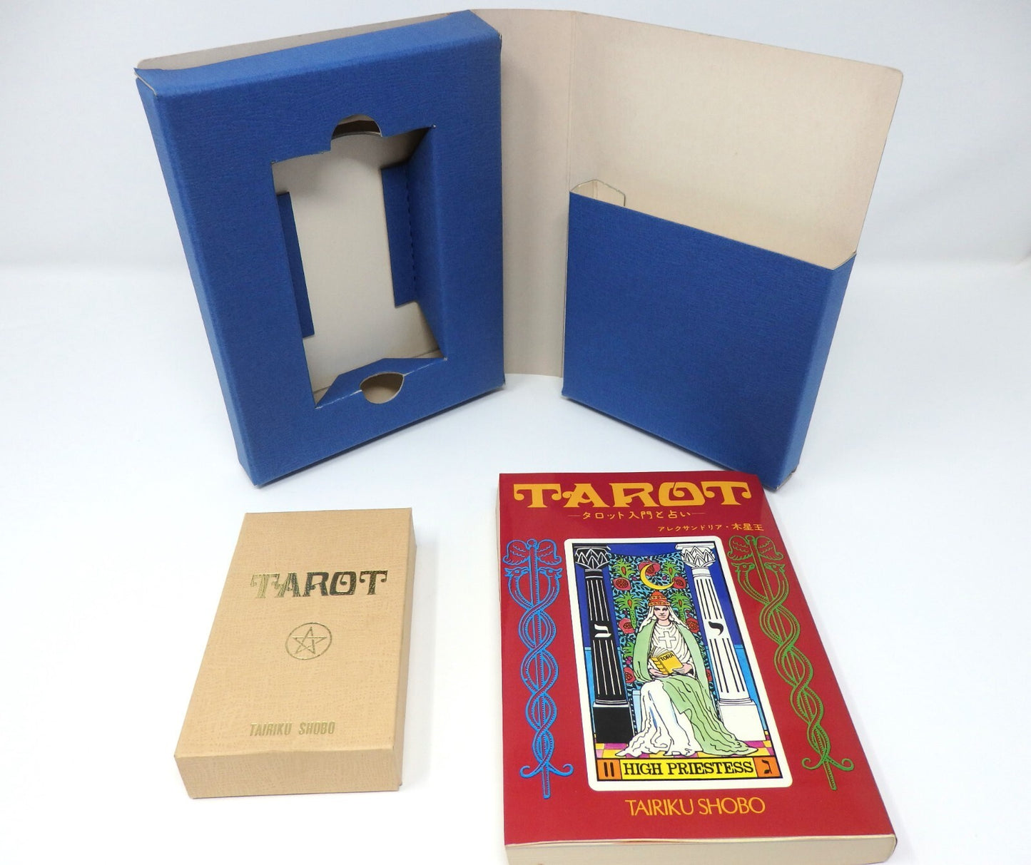 TAROT book and cards Vintage Alexandria Jupiter Super Rare Tairiku Shobou OBI JP