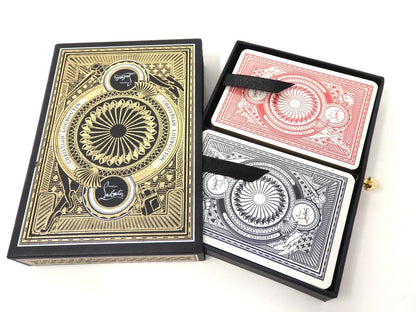 Christian Louboutin 2 Deck of Playing Cards Poker Game Sealed Luxury Box Gitt