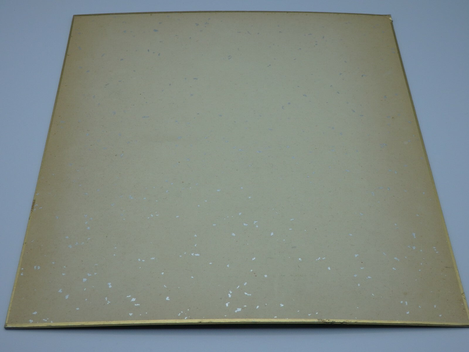 Japanese Paper Washi Chigiri-e Hari-e Handmade Shikishi Art "Golden‐rayed Lily”
