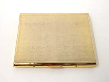 Emanuel Ungaro Cigarette Holder Card Case Metal Black Gold Classic Simple Rare