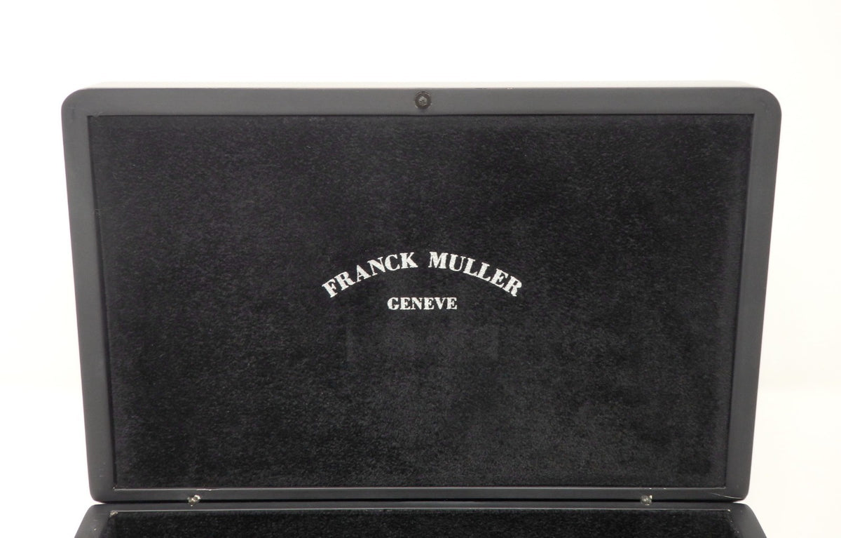 Franck Muller Watch Storage Box Empty Grand Prix Conquistador Black Enameled