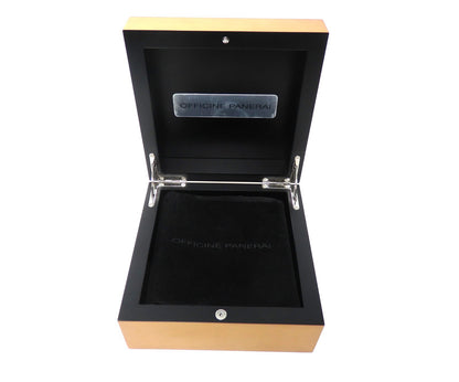 OFFICINE PANERAI Watch Box Case Storage Wood Empty Genuine Belt Booklets Bezel
