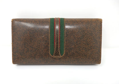 OLD GUCCI Sherry Line Vintage Leather Case 3 Decks Playing Cards & Score Rare